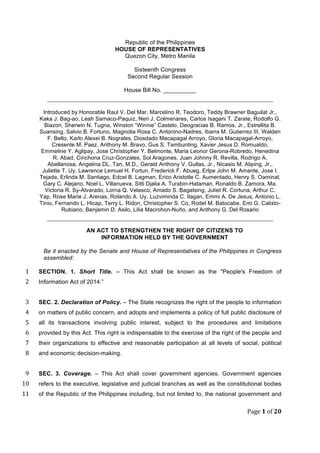 House Bill No. 1184, 16th Congress of the Republic.